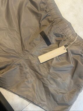Men’s Essentials Fear of God Taupe Nylon Shorts